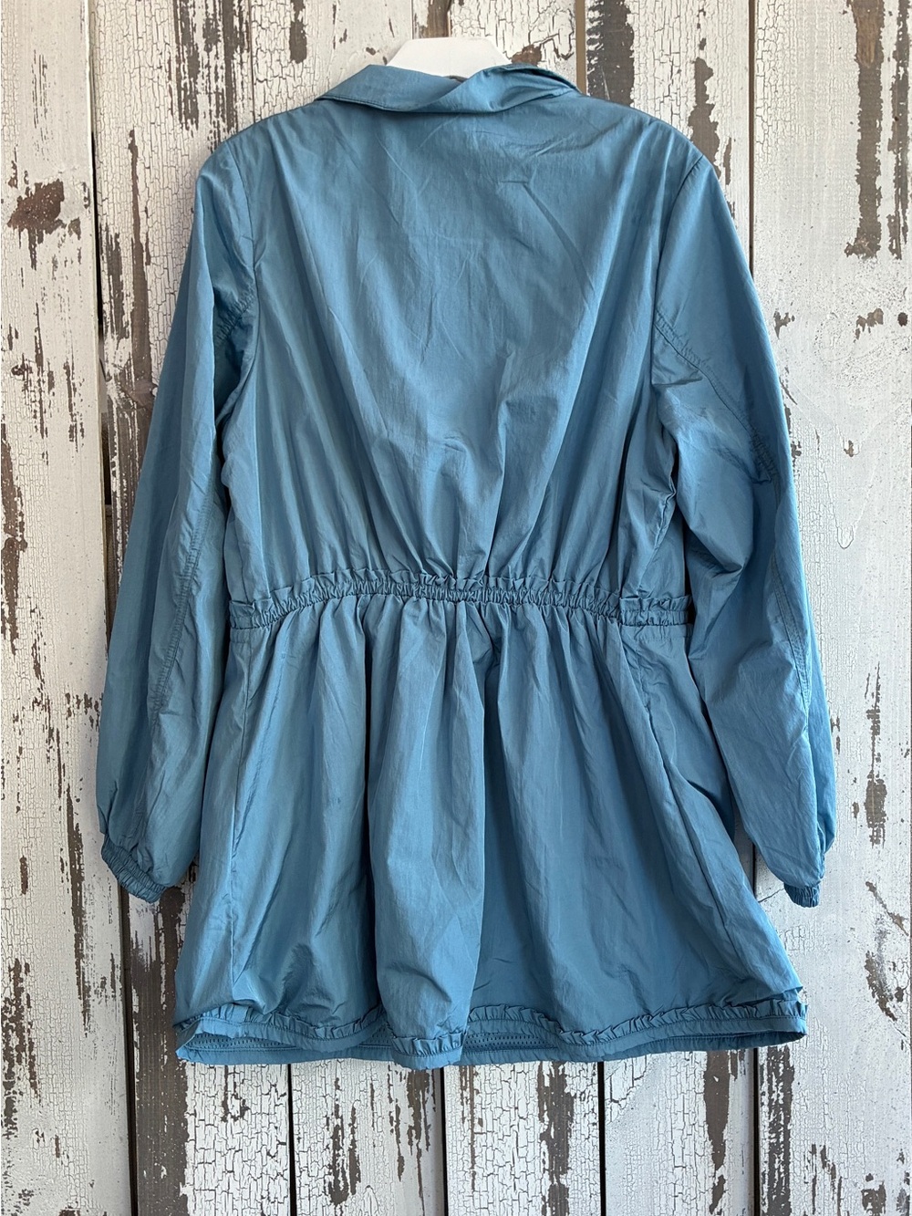 NWT ANTHROPOLOGIE DAILY PRACTICE Anorak Dress  Wedgwood Blue (Size Medium) - Picture 4 of 7